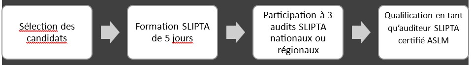Figure 1: Processus de formation des auditeurs SLIPTA